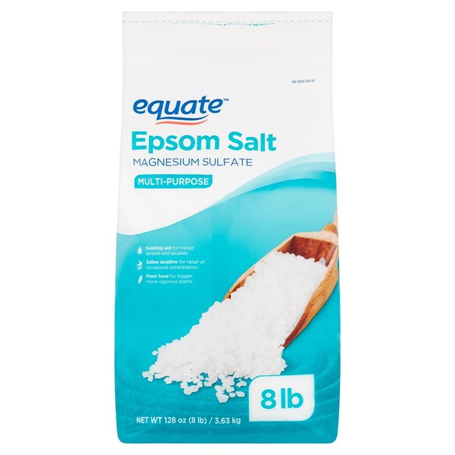 Equate Epsom Salt, Magnesium Sulfate, 128 oz (8lb), Unscented