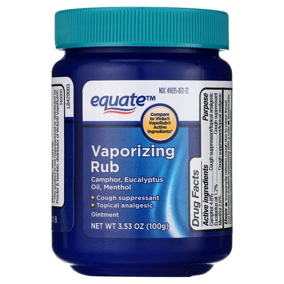 Equate Vaporizing Rub Ointment, 3.53 oz